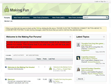 Tablet Screenshot of forum.makingfun.com